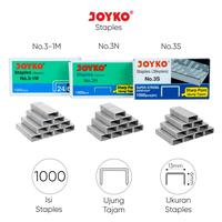 Gambar JOYKO NO.3 REFILL STAPLES STAPLER JEPRETAN ISI STEPLES HEKTER dari TOKO-OEM Kab. Tangerang 1 Tokopedia