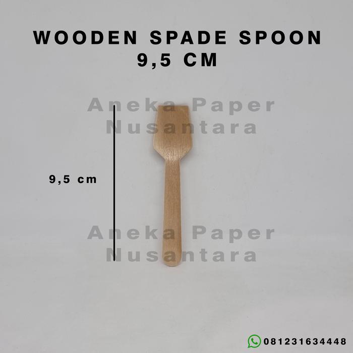 Gambar Disposable Dessert Wooden Spoon 9,5 cm / Sendok Dessert Kayu - 100 pcs dari Aneka Paper Nusantara Kota Surabaya Tokopedia