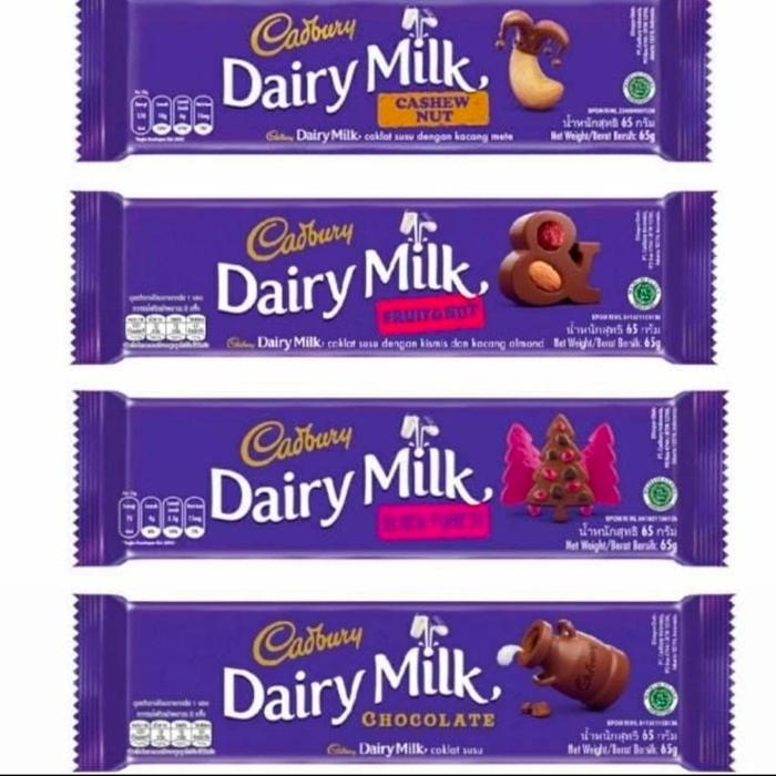 Gambar Cadbury Chocolate 62gr / 65 Gr | Cadburry Dairy Milk Coklat 62gr dari TOKO GHIBRAN JAYA Kota Administrasi Jakarta Selatan Tokopedia