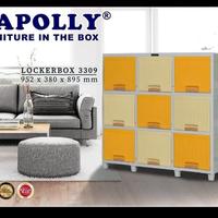 Gambar lemari napolly tripel 3 susun dari warung barnik bekasi Kota Bekasi 2 Tokopedia