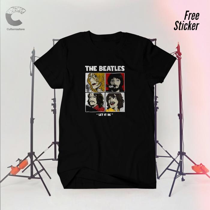 Gambar KAOS BAND BEATLES / KAOS BEATLES LET IT BE/ BAJU MUSIK METAL ROCK / HI dari chapter-tee Kota Surabaya Tokopedia