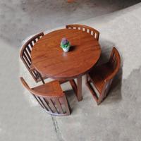 Gambar Meja Makan Bundar kayu Jati Minimalis terbaru meja makan kekinian dari raja mebel furniture Kab. Jepara 2 Tokopedia
