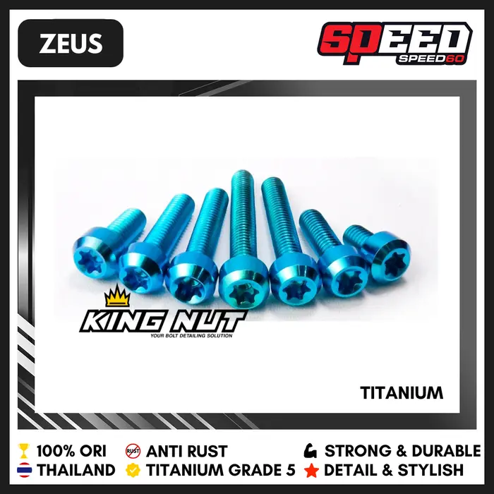 Gambar Titanium Probolt Baut M 8 x 40 Drat 12 x 40 Grade 5 King Nut Thailand dari Speed60 Kota Administrasi Jakarta Barat 4 Tokopedia