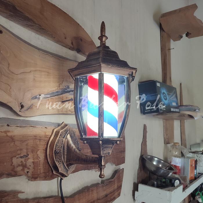 Gambar Lampu Barber pole gold vintage dari Tuan Tjukur Kab. Tuban Tokopedia