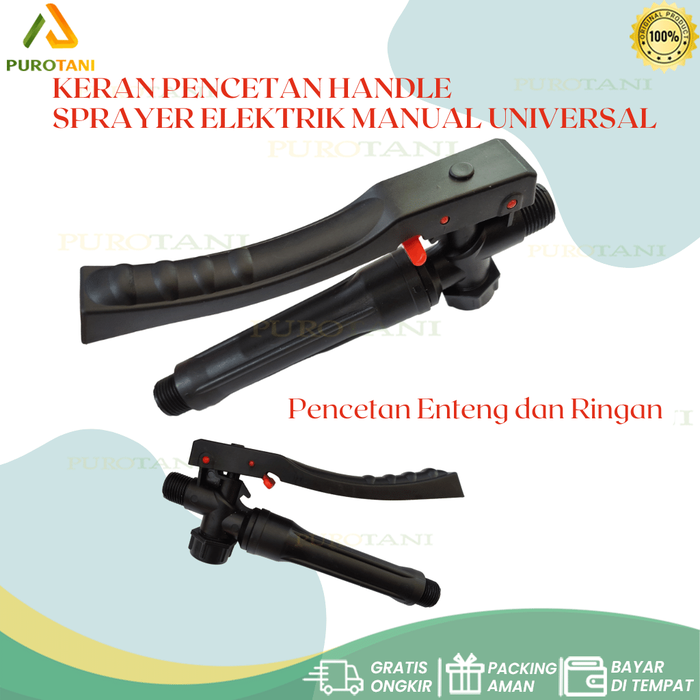 Gambar Gagang Handle Stop Kran Tangki sprayer elektrik Manual drat 18mm Umum dari PUROTANI.ID Kab. Purworejo Tokopedia