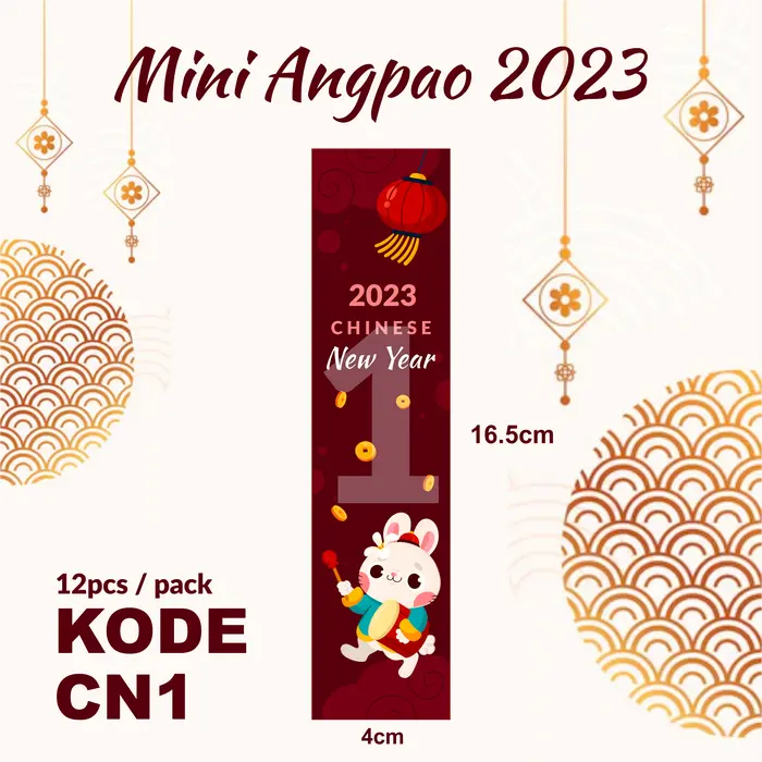 Gambar Angpao Imlek 2023 Kelinci Angpao Unik Panjang Chinese New Year Lunar dari thestarshop01 Kota Surabaya 2 Tokopedia