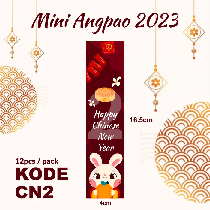 Gambar Angpao Imlek 2023 Kelinci Angpao Unik Panjang Chinese New Year Lunar dari thestarshop01 Kota Surabaya 3 Tokopedia