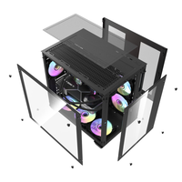 Gambar AIGO DARKFLASH C285 ATX M-ATX Black White DARK FLASH C-285 Gaming Case dari AuroraComp Kota Surakarta 5 Tokopedia
