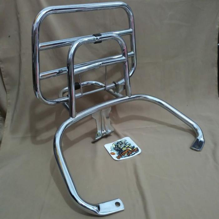 Gambar back rack motor vespa matic S / S iget 2022 dari Scootershop Bandung Kota Cimahi Tokopedia