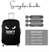 Gambar Pelindung Koper sarung koper20 29 inch 24 18 Inch Karakter Don't Touch dari Ozora Clothing Kota Bekasi 1 Tokopedia