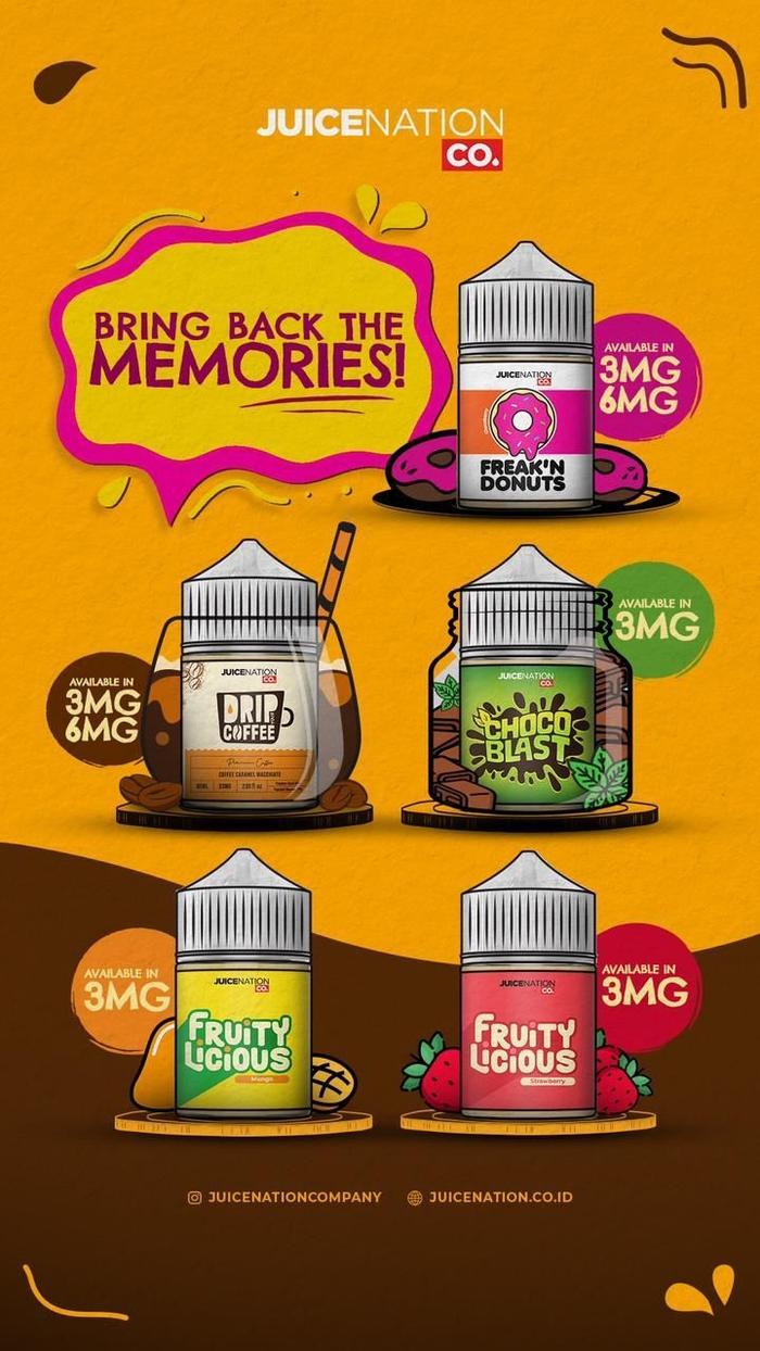 Gambar FRUITYLICIOUS STRAWBERRY MANGO 60ML BY JUICENATION dari Gepeng2 Kota Bandung Tokopedia