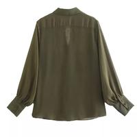 Gambar woman chiffon shirt / kemeja wanita semi transparant dari Gleam Store Apparel Kota Administrasi Jakarta Utara 5 Tokopedia