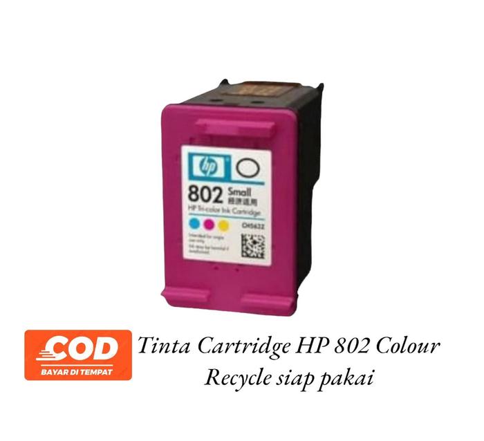 Gambar TINTA HP 802 COLOUR RECYCLE dari EXCEL STATIONERY COMP Jakarta Barat Tokopedia