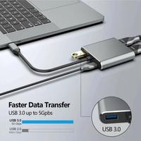 Gambar 4 IN 1 USB C Type c to HDMI 4K VGA USB3.0 Audio and video adapter dari infinity.techno Kota Administrasi Jakarta Pusat 2 Tokopedia