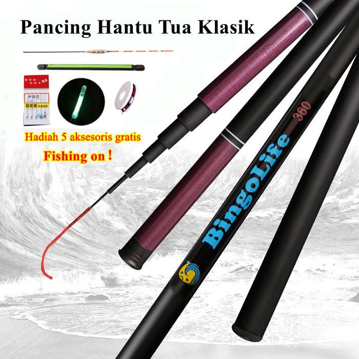 Gambar Pancing Hantu Tua Klasik Rod Joran Tegek Kaku Tongkat Pancing dari Xolahraga Kab. Tangerang Tokopedia