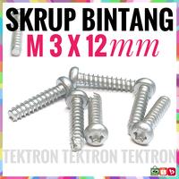 Gambar Skrup d 3mm t 12mm Bintang Star S2 Torx T9 M3 3 mm per 10 buah dari TEKTRON Kota Bandung 1 Tokopedia