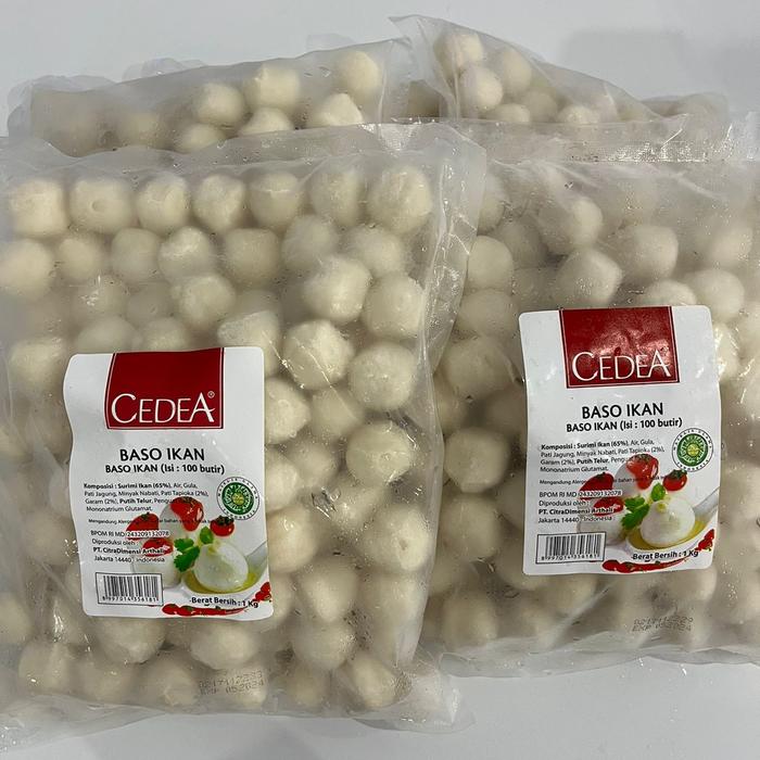 Gambar Cedea Bakso Ikan 1 Kg Isi 100 Pcs Fish Ball Baso Frozen Food Murah dari Rezeki Frozen Mart Kota Medan Tokopedia