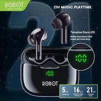 Gambar ROBOT T30 PLUS TWS Headset Bluetooth 5.3 TWS Wireless Earphone Earbuds dari OctagonOcta Kab. Sleman 2 Tokopedia