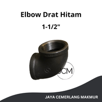 Gambar Elbow Drat Hitam 1-1/2" Inch 90 Deg / Keni Drat Dalam Hitam Besi 1-1/2 dari Jaya Cemerlang Makmur Kota Administrasi Jakarta Pusat 1 Tokopedia