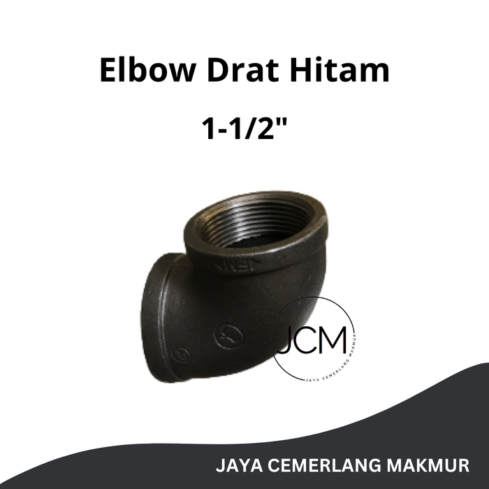Gambar Elbow Drat Hitam 1-1/2" Inch 90 Deg / Keni Drat Dalam Hitam Besi 1-1/2 dari Jaya Cemerlang Makmur Kota Administrasi Jakarta Pusat Tokopedia