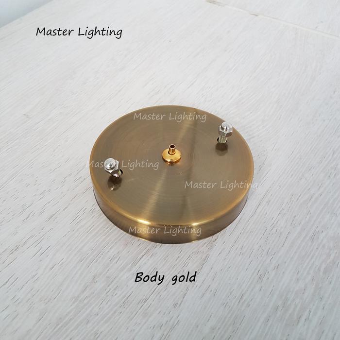 Gambar Kop plafon base 1 lampu sparepart untuk kabel sling baja lampu gantung dari Masterlighting Kota Administrasi Jakarta Pusat Tokopedia