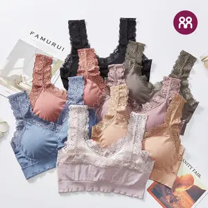 B13 Brocade Bralette Bra BH Pakaian Dalam Wanita Seksi Nyaman Busa