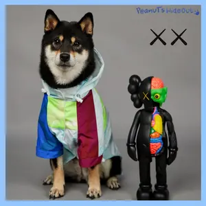 Neon Color Block | The Dog Fans x Kaws Dog Jacket (Baju Jaket Anjing)