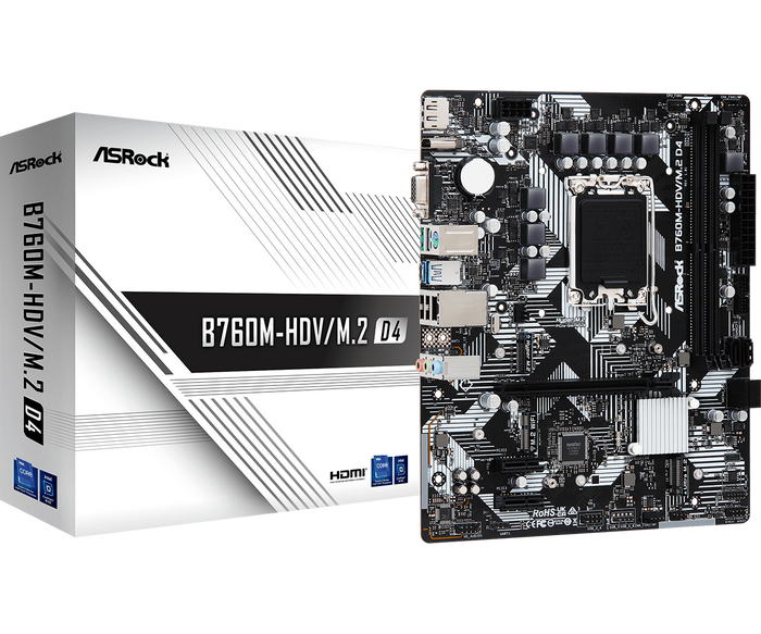 Gambar ASROCK B760M HDV | B760M-HDV/M.2 D4 DDR4 Intel LGA 1700 dari STAR17 COM Kota Administrasi Jakarta Selatan Tokopedia