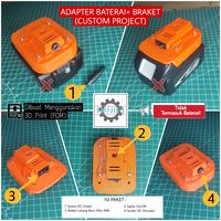 Gambar Holder Baterai + Braket U/Baterai LXT 18V (Makita) , 3DPrint ABS dari RaffJigs Kota Depok 1 Tokopedia