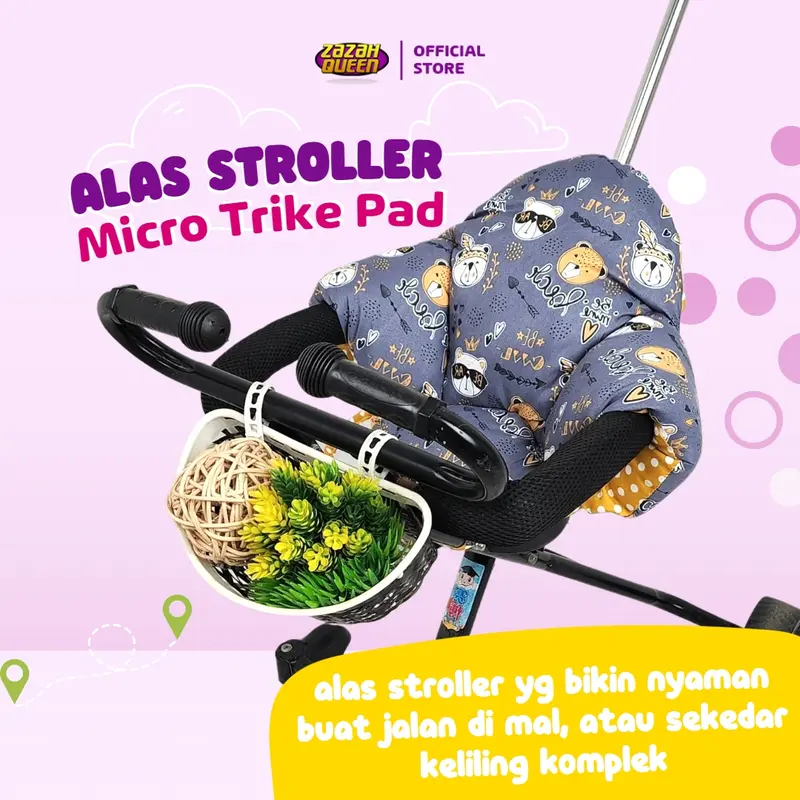 Alas stroller segitiga Micro Trike Pad Alas Sepeda Bayi Roda Tiga 0