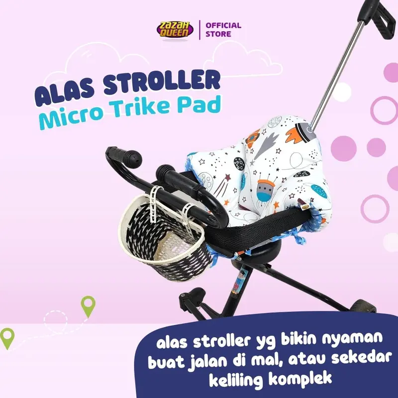 Alas stroller segitiga Micro Trike Pad Alas Sepeda Bayi Roda Tiga 1