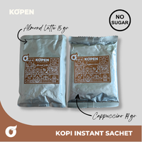 Gambar Kopi Cappuccino 14gr | Kopi Sachet Murah - Almond Latte dari Kopen Official Kota Semarang 1 Tokopedia