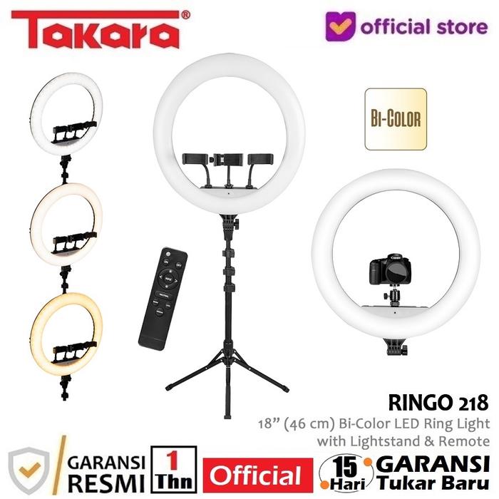 Gambar Takara RINGO 218 18 Inch Bi-Color LED Ring Light Ringlight Kit dari Takara Indonesia Kota Tangerang Tokopedia