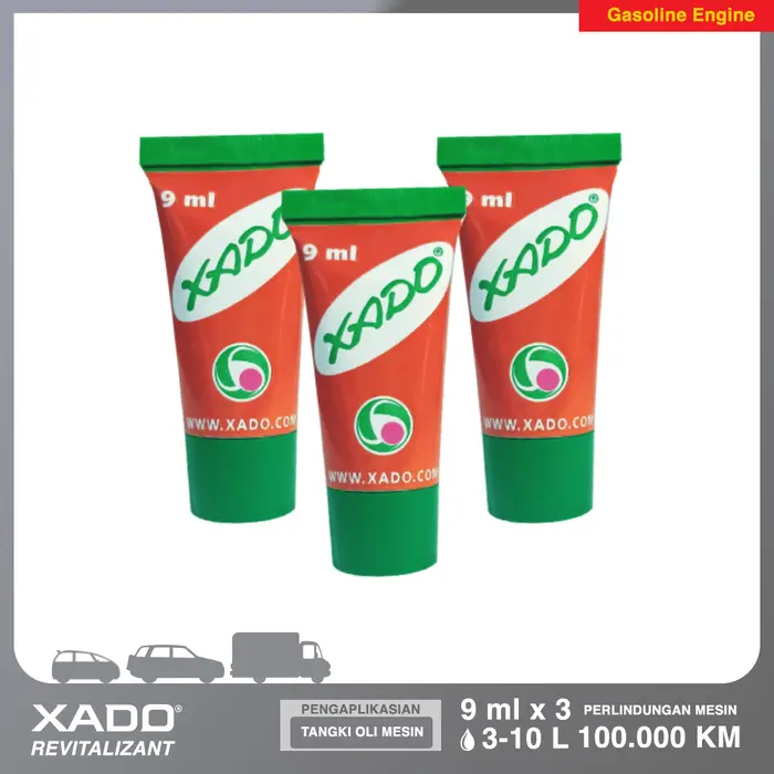 Gambar Revitalizant for Gasoline and Diesel Engine (3 tubes) - Metal Coating dari XADO Indonesia Kota Surabaya 5 Tokopedia