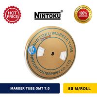Gambar Marker Tube 7,0mm 50Mtr/Roll Kabel Marker Label OMT 7.0 Putih Nintoku dari INDOLISTRIK OFFICIAL TNG Kota Administrasi Jakarta Pusat 1 Tokopedia