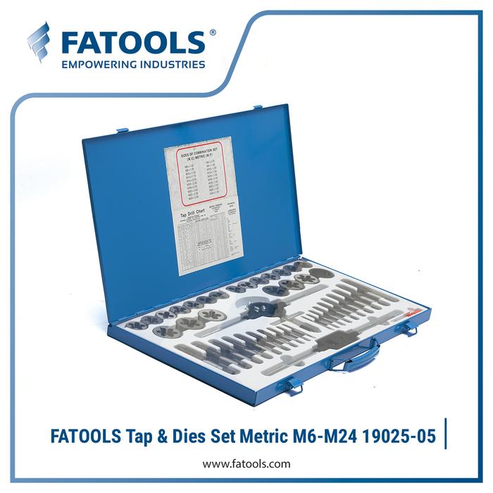 Jual FATOOLS 19021-05 45 Pcs Tap & Dies Set M6-M24 Senai Tap Drat ...