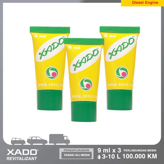Gambar Revitalizant for Gasoline and Diesel Engine (3 tubes) - Metal Coating dari XADO Indonesia Kota Surabaya 4 Tokopedia