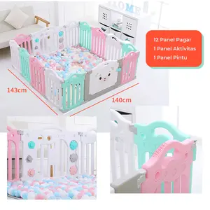 Baby Fence Pagar Bayi Babyroom Pagar Anak Bayi Pagar Playground(12+2)
