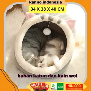 Tempat Tidur Kasur Keranjang Kucing Anjing Hewan Peliharaan Cat House