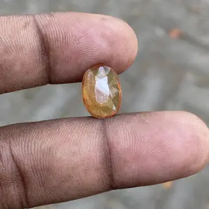 natural yellow safir yakut batu yellow sapphire afrika dim 13.5x10x4