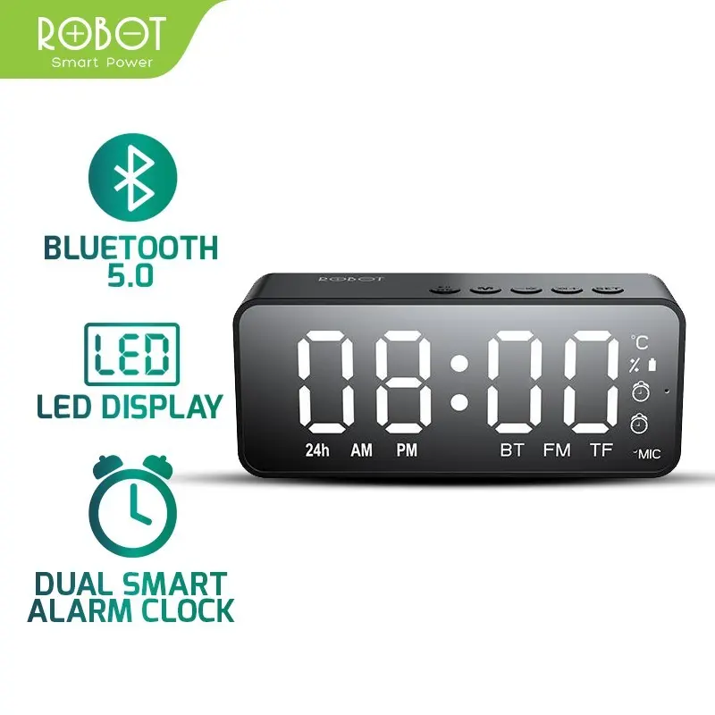 Speaker Bluetooth Robot RB150 5.0 Support Radio FM - LED Display