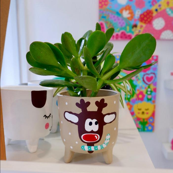 Gambar Christmas Series Pot & Kaktus Cloky Cactus / only planter - Dasher dari Cloky Art Studio Kota Magelang 3 Tokopedia