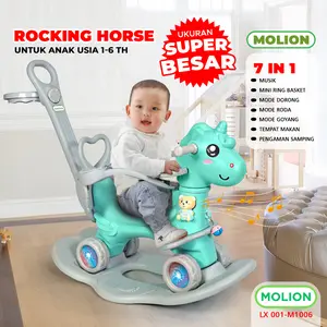 MOLION Kuda Kudaan 4in1 Anak Rocking Horse Jungkat Jungkit 001-1006