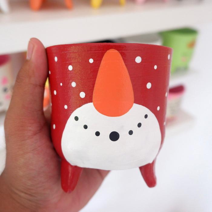 Gambar Christmas Series Pot & Kaktus Cloky Cactus / only planter - Dasher dari Cloky Art Studio Kota Magelang 4 Tokopedia