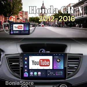 Head Unit Android 10.1" Honda CRV 2012+Frame Fit NonGap+KabelPnP Wifi