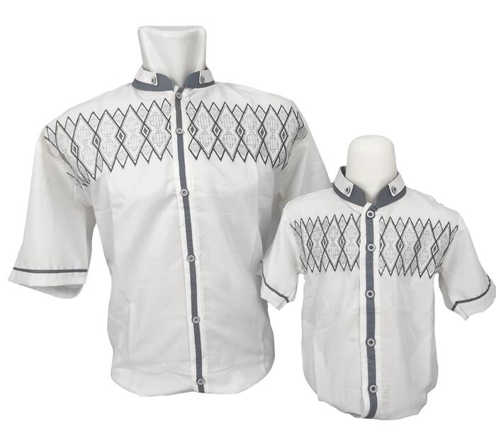 Gambar Kemeja Koko Couple Ayah Anak 2XL 3XL 4XL Big Size Jumbo Lengan Pendek dari Toko Majang Kab. Bandung Tokopedia