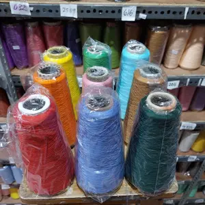 Benang Obras Polyester Kecil 1 ons | Warna / Putih / Hitam