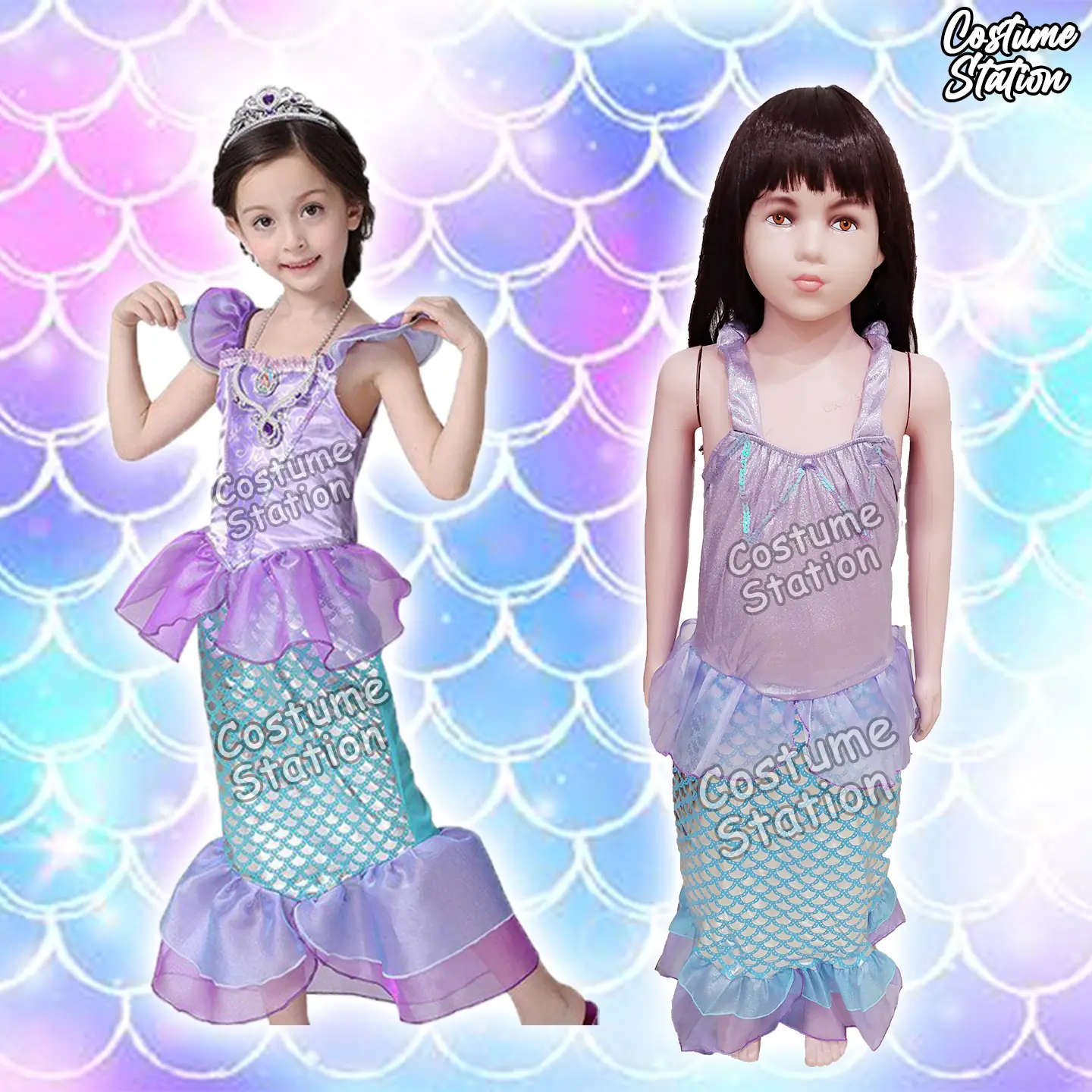 Kostum Putri Duyung / Costume Princess Mermaid anak perempuan