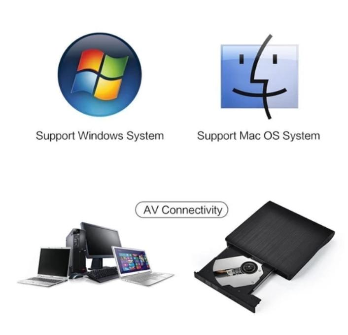DVD Player External MTECH USB3.0 Portable CD ROM Reader Writer RW Burner Optical Optikal Drive Disk USB 3.0 4