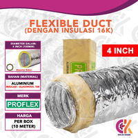 Gambar Flexible Duct 4 Inch // Proflex Insulasi Ducting Round 4" inci 100mm - ECER Per Meter dari Daya Gas Kencana Kota Administrasi Jakarta Barat 3 Tokopedia